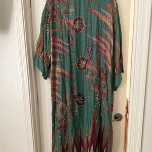 Ray Elegant Green Floral Women's kimono